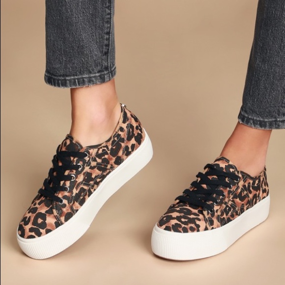 STEVE MADDEN Printed Platform Sneakers